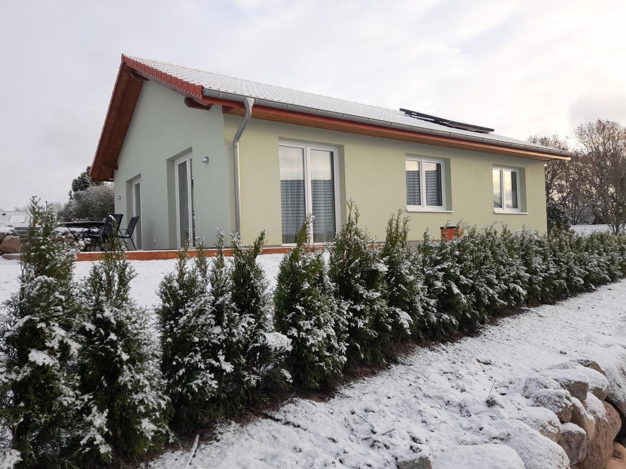 Unterkunft Am Vogelpark Marlow - Die Gruene 12 Ferienhaus Exterior foto